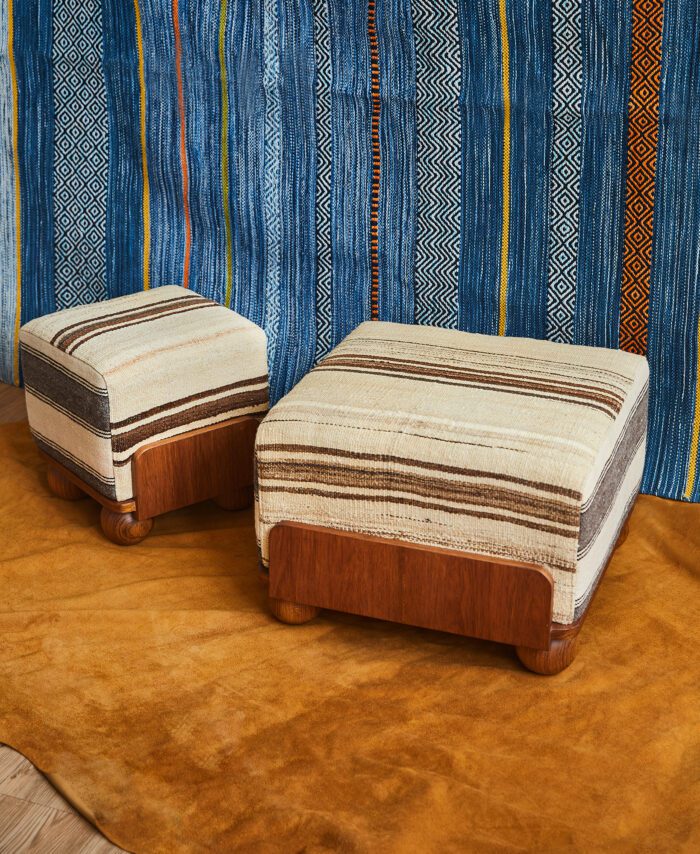 Tabouret Rayé